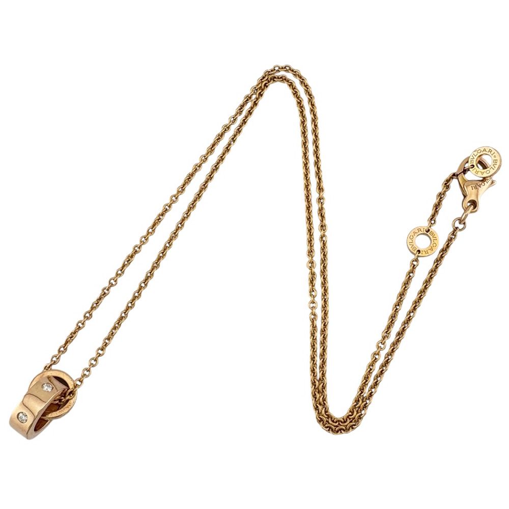 Bvlgari Bvlgari Roman Sorbet Necklace 18k K18 Pink Gold Diamond Ladies