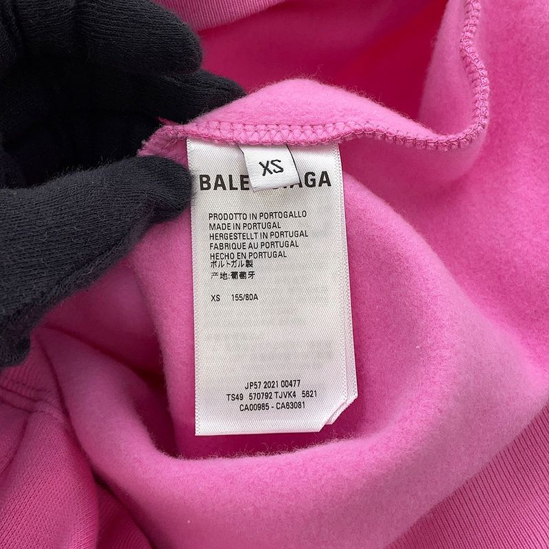 Balenciaga Hoodie Wfp Logo XS Top Fleece
