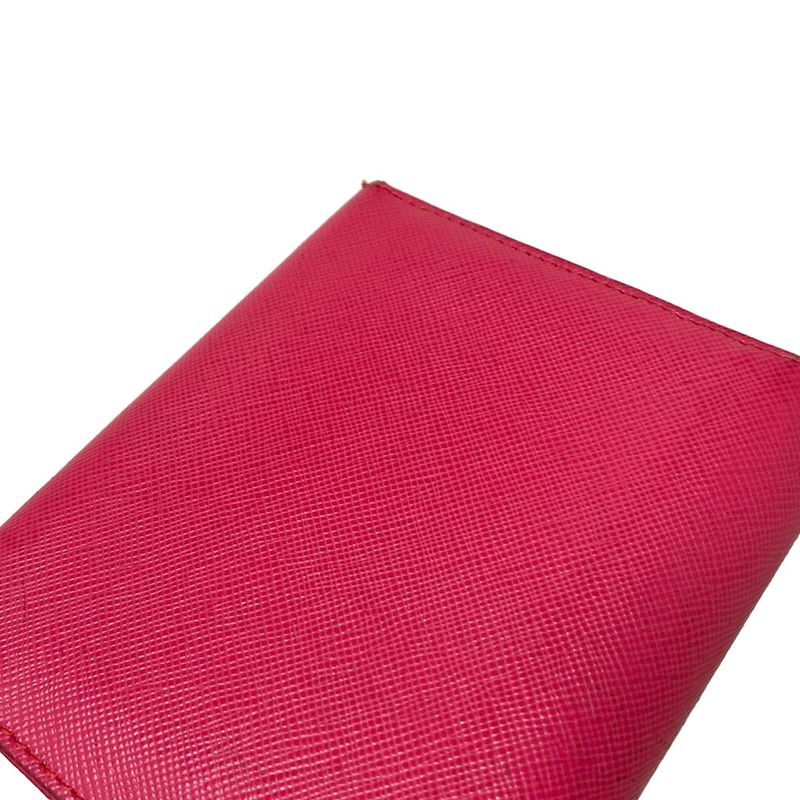 Prada Trifold Wallet - 1m0176 Pink Leather