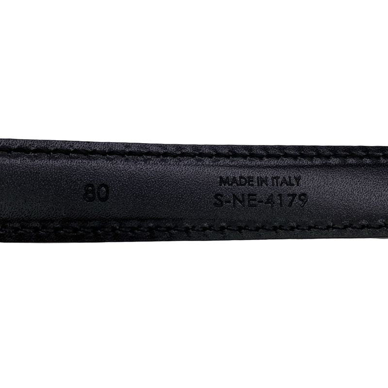 Celine Western Leather Belt Small S-Ne-4179 Black 80