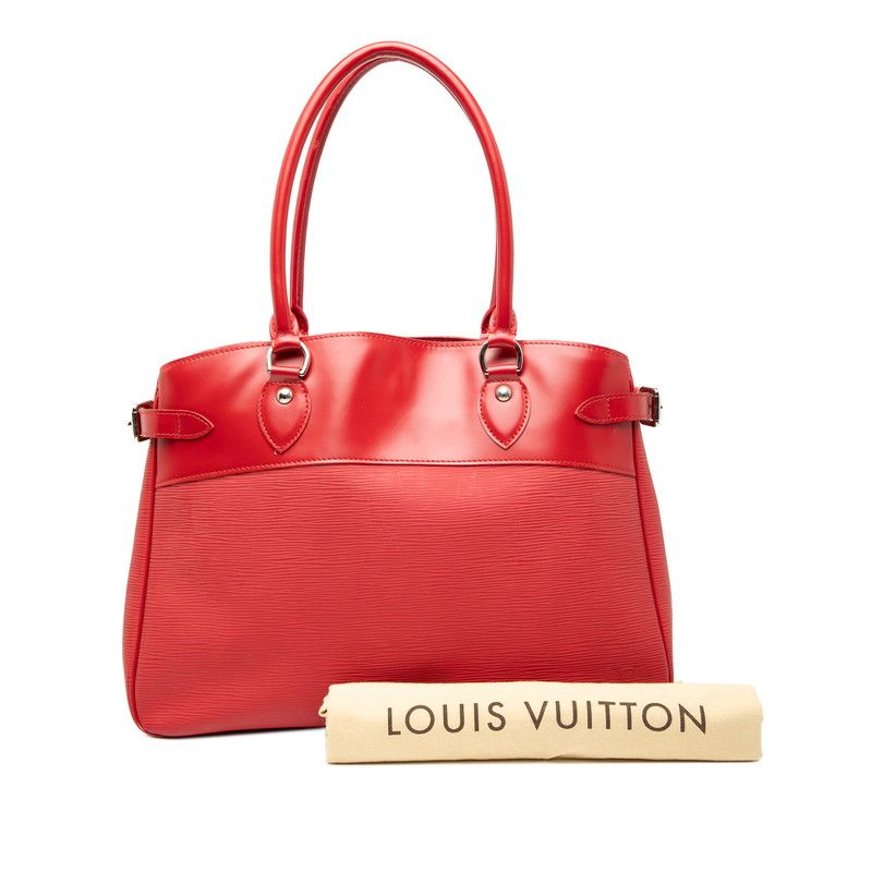 Louis Vuitton Epi Passy GM Tote Shoulder Bag M5925e Rouge Red Leather Women