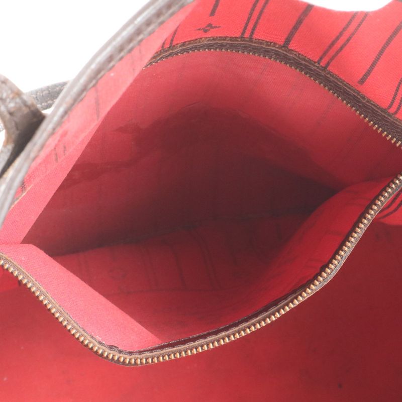 Louis Vuitton Damier Neverfull MM M51105 Leather Tote Bag Shoulder Hand Genuine