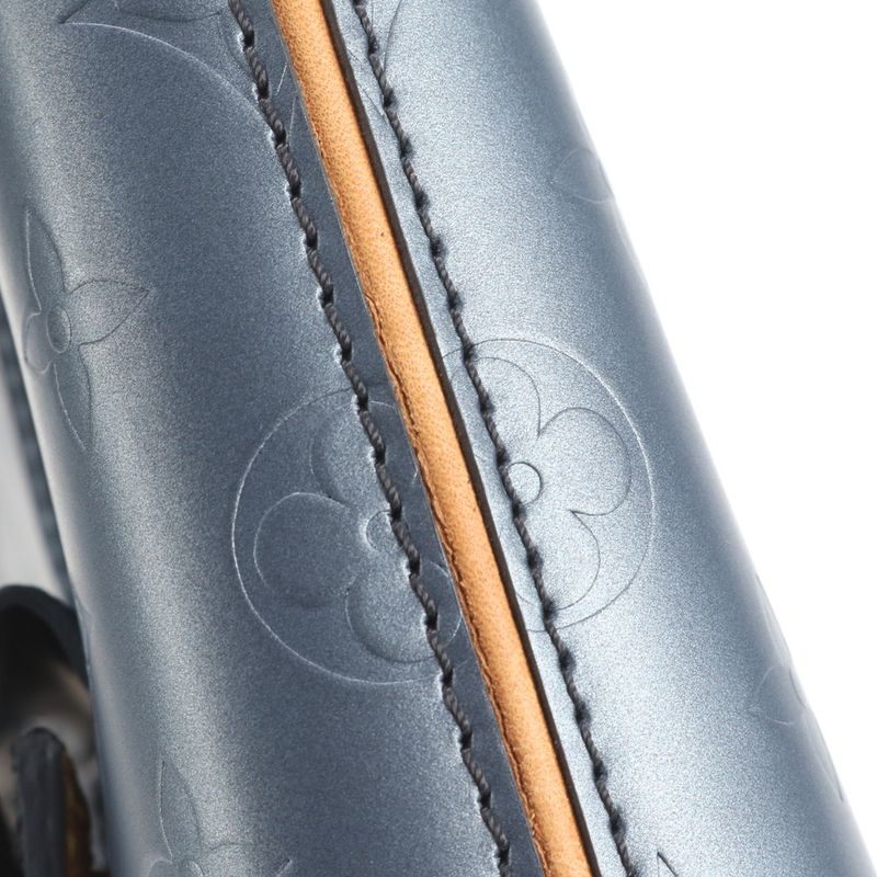 Louis Vuitton Monogram Matte Wilwood Blue M55115 Leather Tote Bag