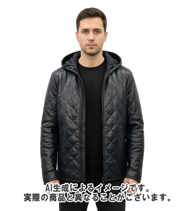 Prada Leather Jacket Quilted Men's SIZE 50 (XL) Prada