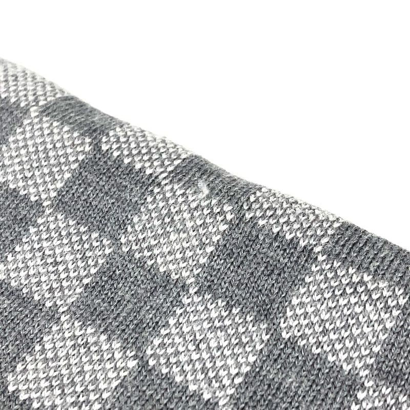 Louis Vuitton Knit Cap Bonnet Petit Damier M70606 Wool Gray