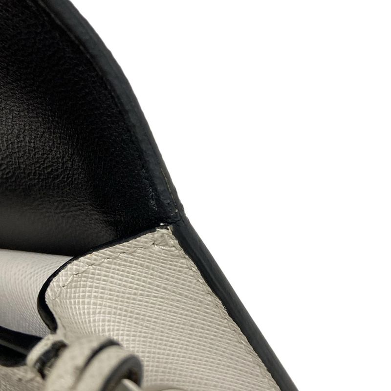 Prada Shoulder Bag Bt1037 White Leather