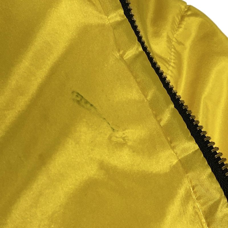 Chanel Blouson Size 38 M Women P08775 Yellow And Black Long Sleeves Cotton