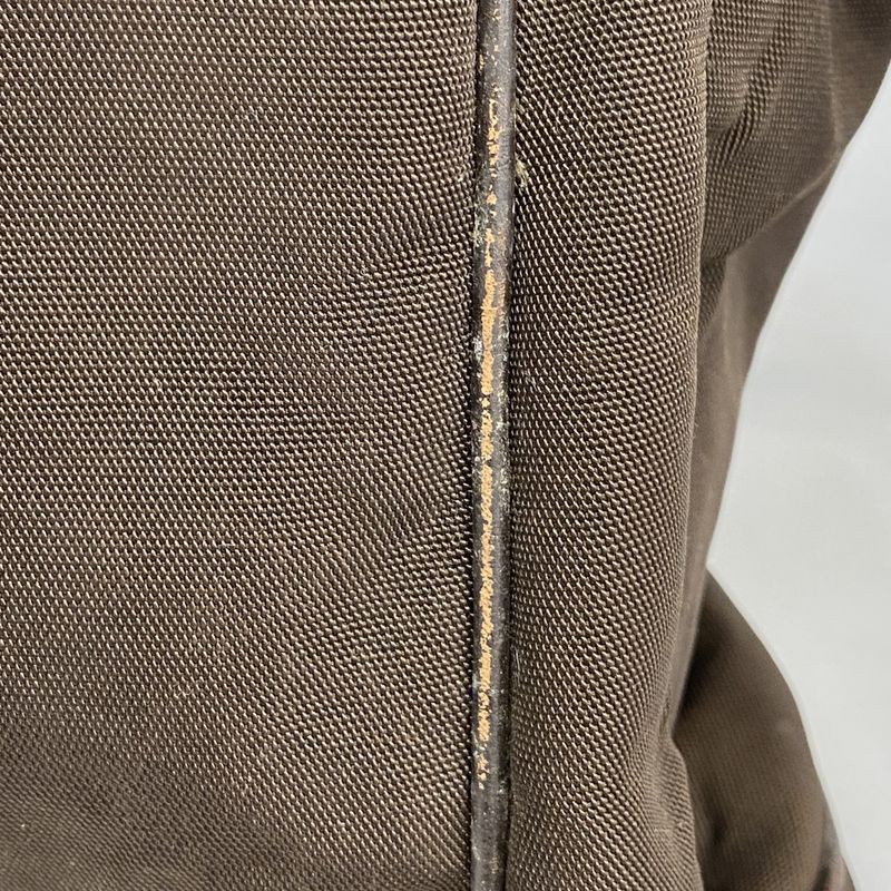 Gucci Handbag Bamboo 001 1577 Canvas Brown Silver Hardware 2way Bag Ladies