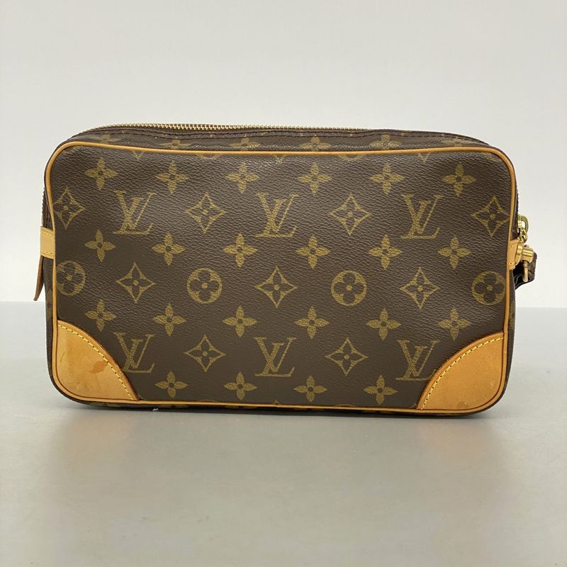 Louis Vuitton Clutch Bag Monogram Marly Dragonne GM M51825 Brown Men's