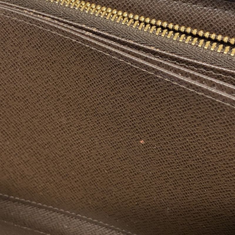 Louis Vuitton Long Wallet Damier Zippy Wallet N60015 Ebène Men Women Unisex