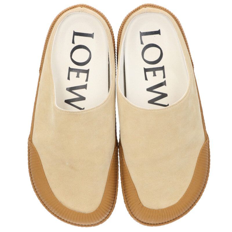 Loewe 822302 Suede Leather Sandals Men's 42