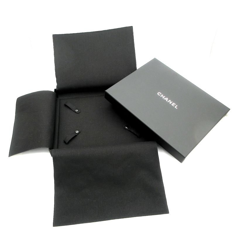 Chanel Necklace Coco Mark White×gold×clear Long Necklace