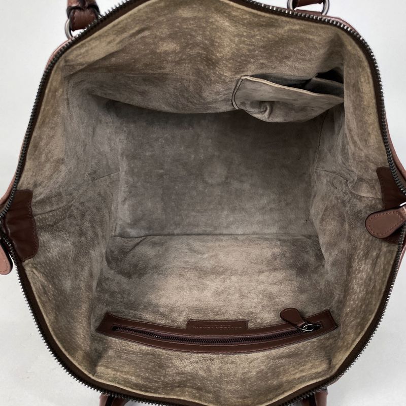 Bottega Veneta Veneta Intrecciato Tote Bag Shoulder Bag Tote Leather Brown Women