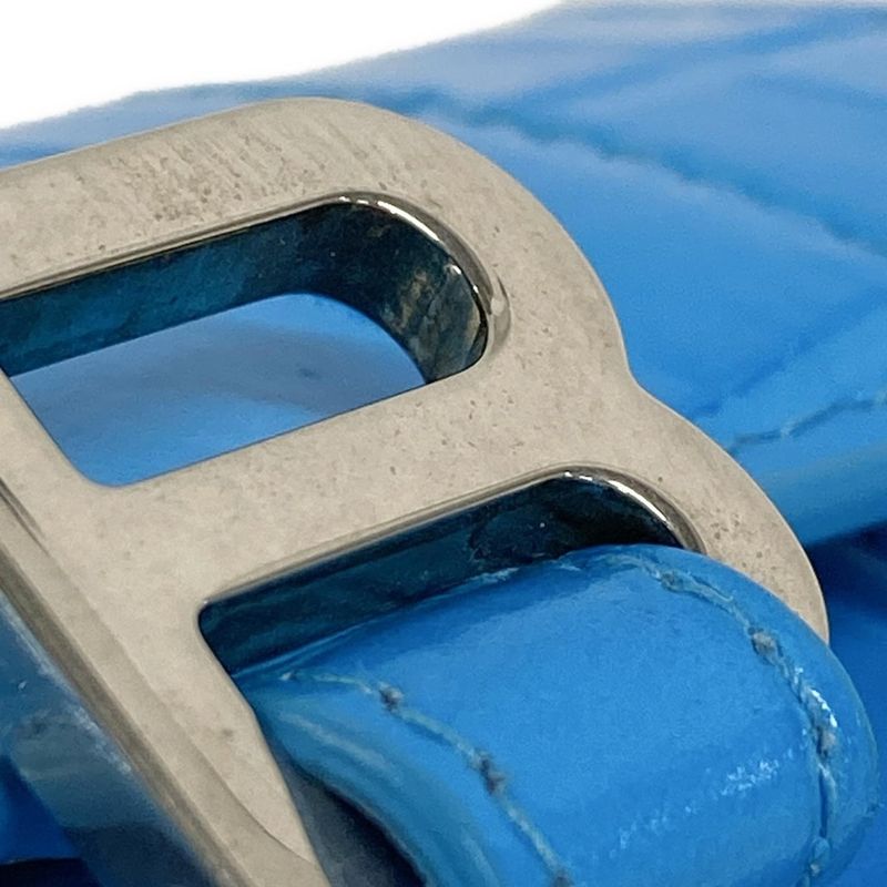 Balenciaga Handbag Hourglass Mini 664676 Light Blue Mini Bag Shape Pressed