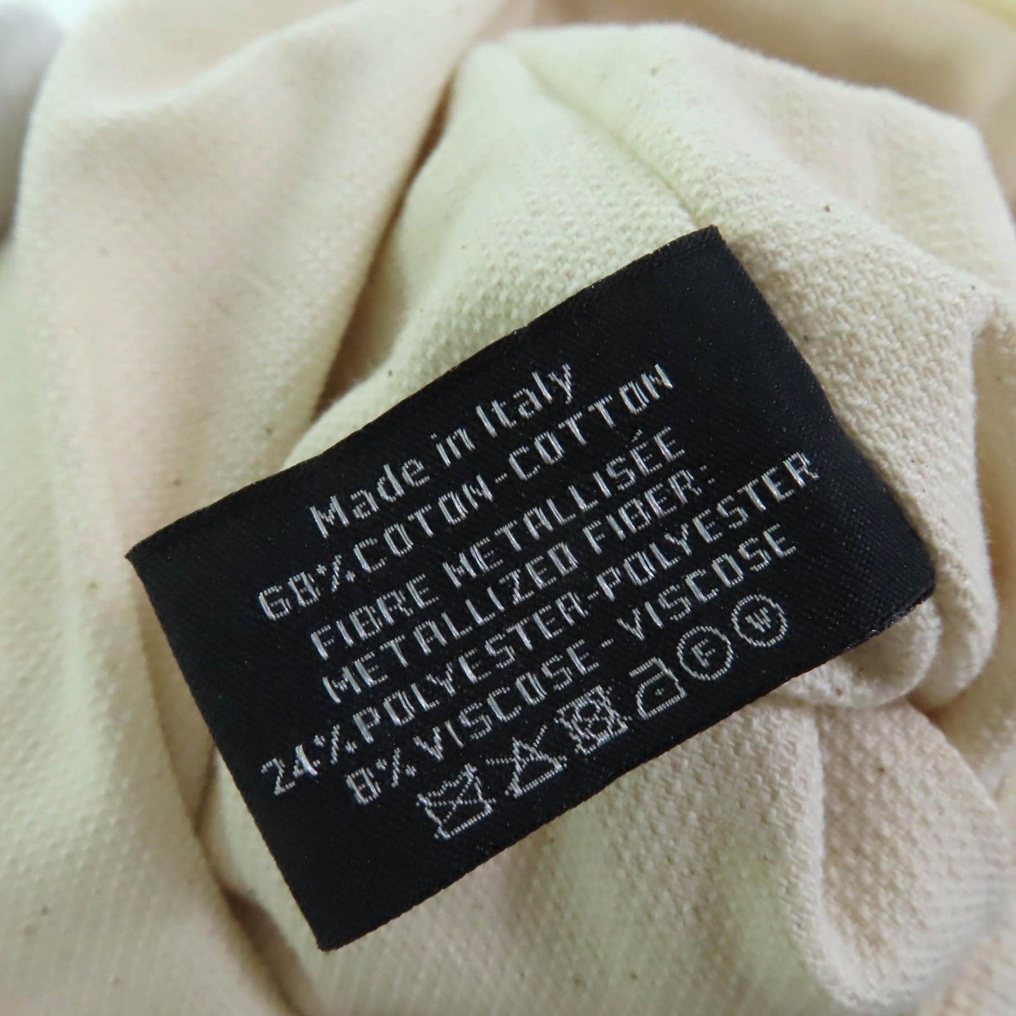 Excellent Condition Chanel Cotton Coco Mark Embroidery with Fringe