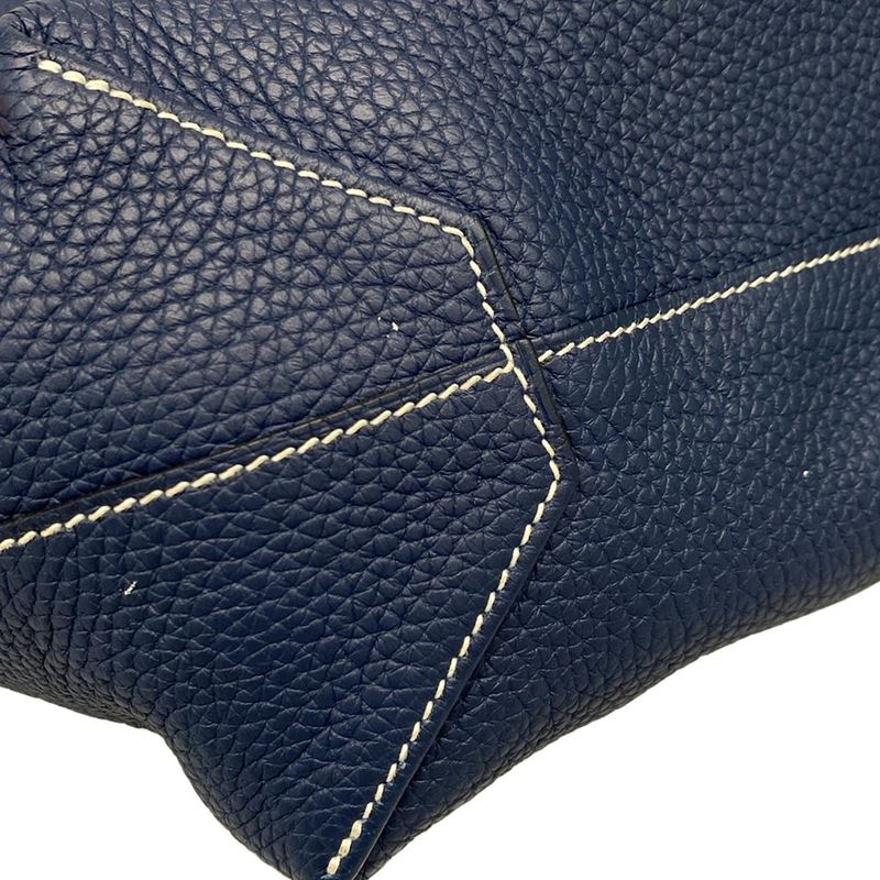 Hermes Tote Bag Double Sens 36 Blue Dmalt And Iris Reversible