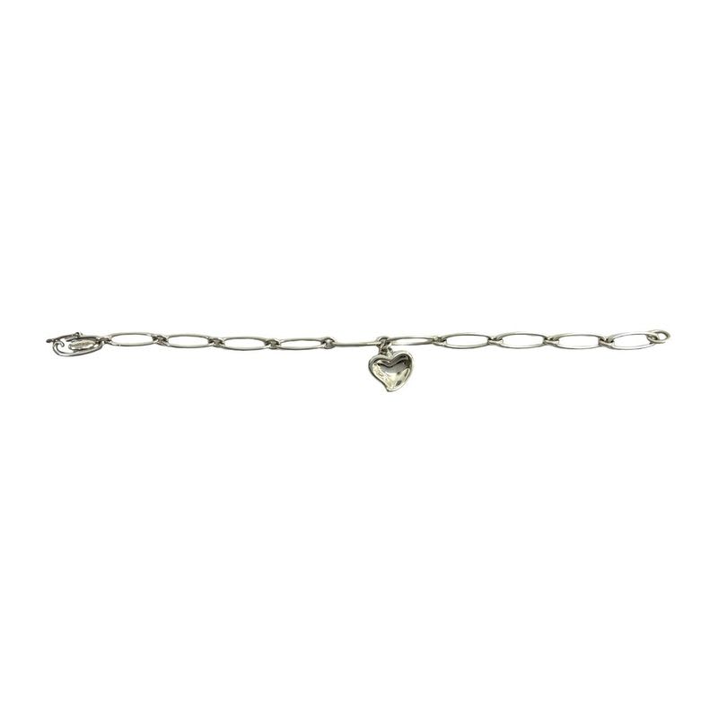 Tiffany & Co Curved Heart Silver 925 Chain Bracelet