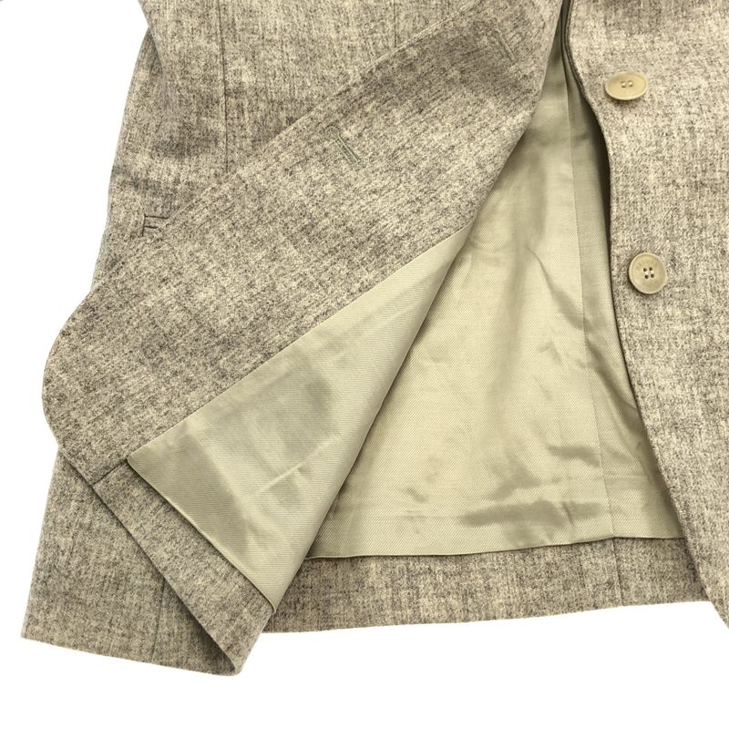 Hermes Wool Tailored Jacket 47-7252 Ivory 42