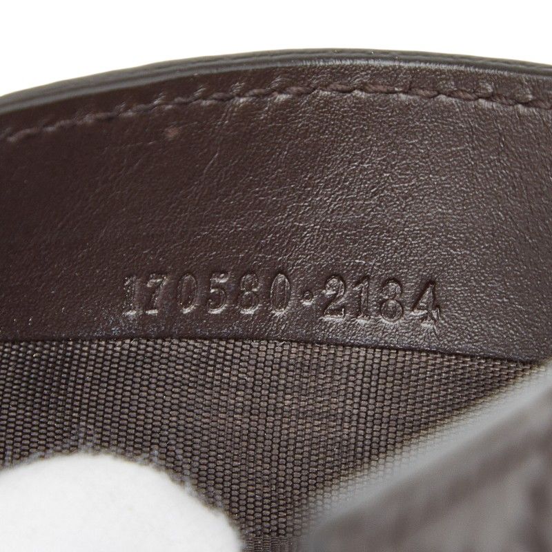 Gucci Guccissima Fold Wallet Money Clip 170580 Brown Leather Men's Gucci