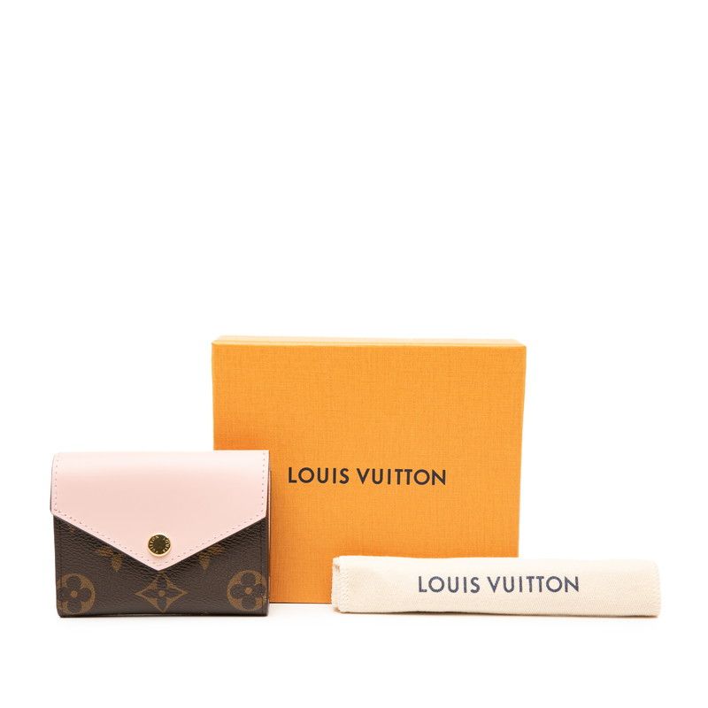 Louis Vuitton Monogram Portefeuille Zoe Trifold Compact Wallet M62933 Brown