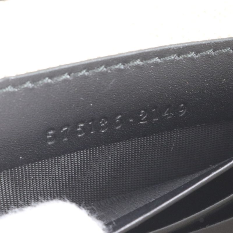 Unused Gucci GG Supreme Taiga Print 575136 Leather Second Bag Clutch Black