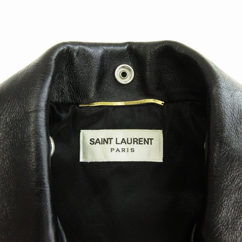 Saint Laurent Paris L01 Classic Motorcycle Leather Jacket Double Riders 481862