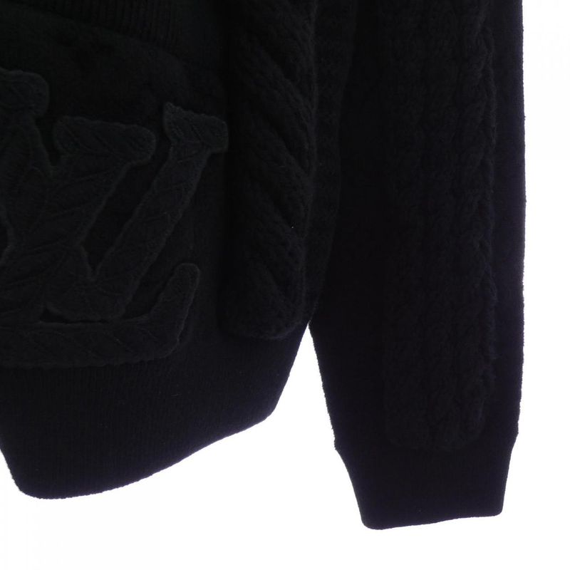 Louis Vuitton Chunky Wool-Blend Cable Cardigan Hsn71wsur Cardigan