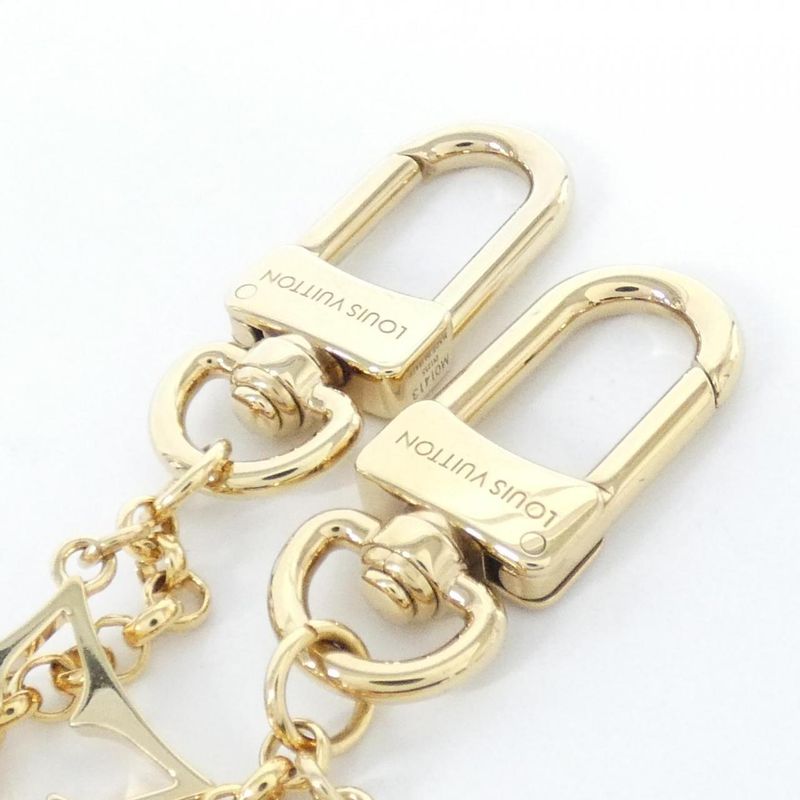 Louis Vuitton Bag Charm Chain Fleur de Monogram M01413 Key Holder