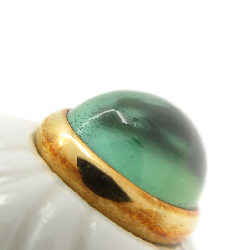 Bvlgari Ring Chandra (Accessory) Ceramic X 18k Yellow Gold X Peridot