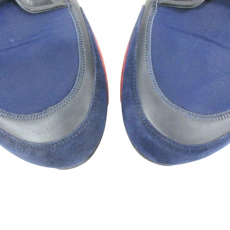 Hermes Studium Stadium Sneakers Shoes Low Cut Size 43 28cm (11.02in) Navy Men's