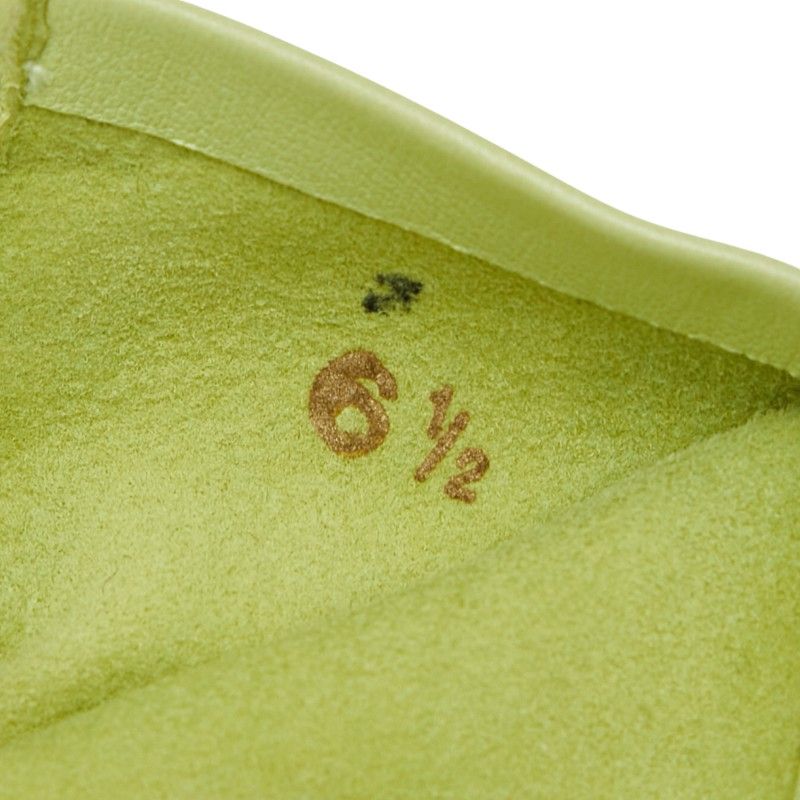 Hermes Gloves 6 1 2 Light Green Lambskin Women Hermes