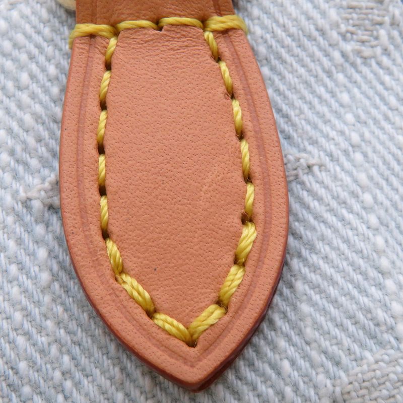 Louis Vuitton Handbag Monogram Denim Nano Speedy 2-Way Sky Blue