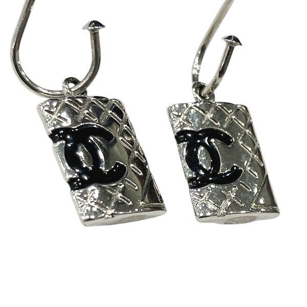 Chanel Silver 05c Coco Mark Cambon Brand Accessories Earrings Ladies