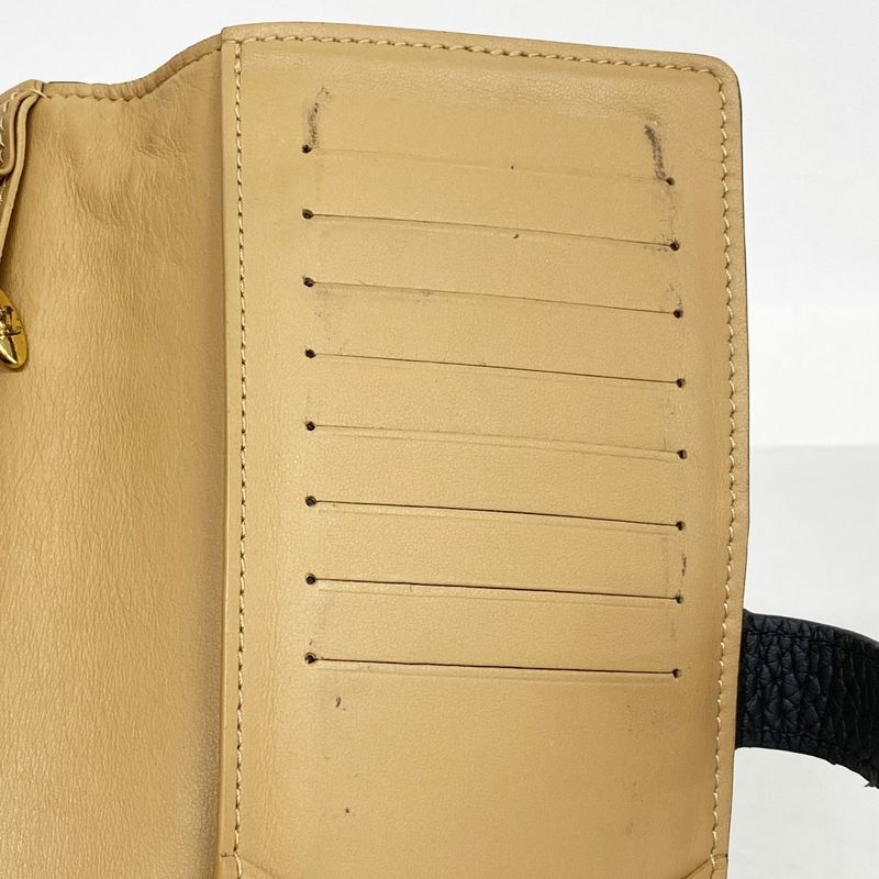 Louis Vuitton Long Wallet Taurillon LV Vertical Wallet M81330 Noir Black Ladies