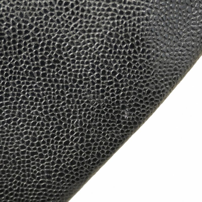 Chanel Shoulder Bag Triple Coco Caviar Skin Black Gold Hardware Women