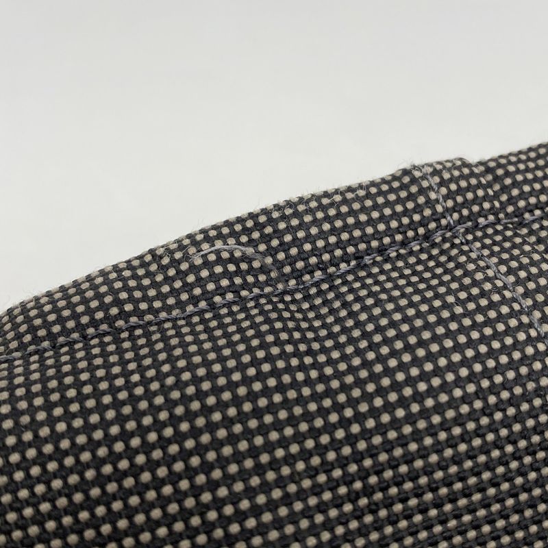 Hermes Tote Bag Her Line MM Canvas Gray Silver Hardware Women