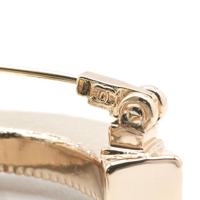 Chanel Brooch Corsage Gold Here Mark Pearl