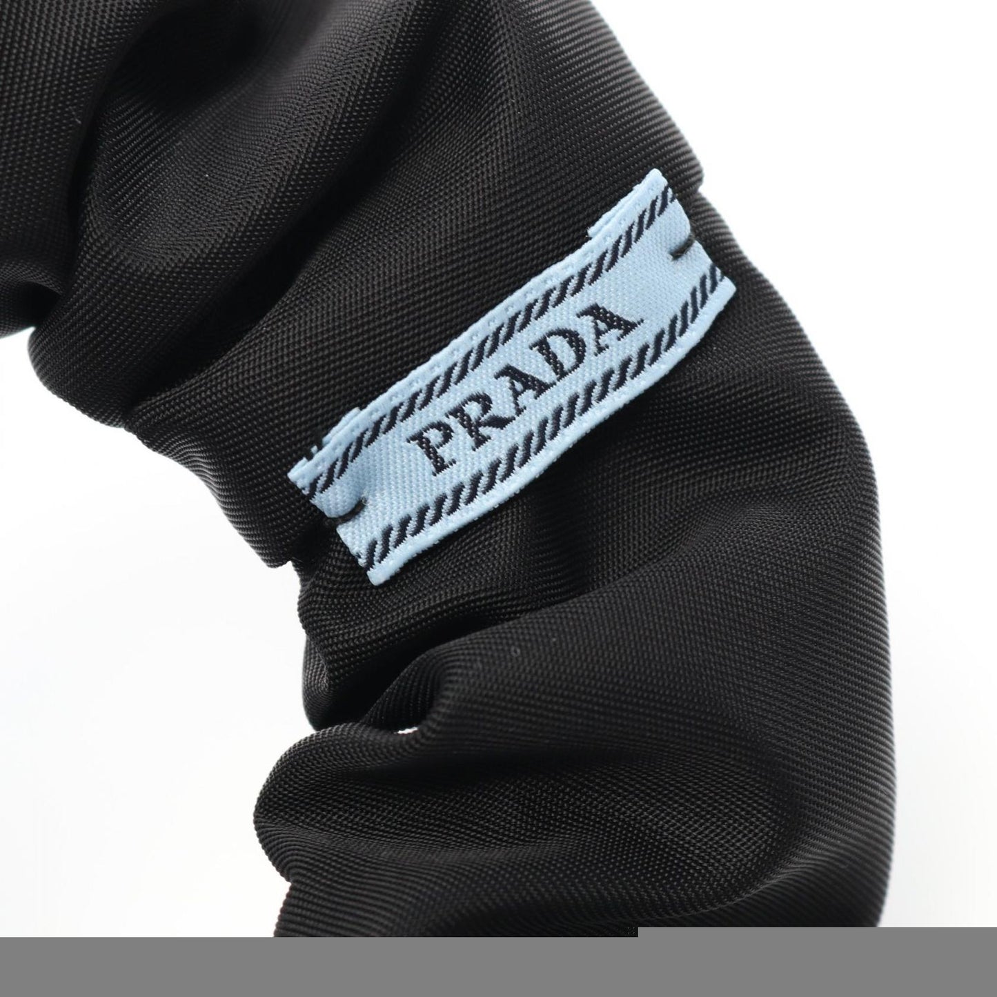 Prada Re-Nylon Scrunchie 1if0152dmif0632 Black Other Scrunchie Ladies New