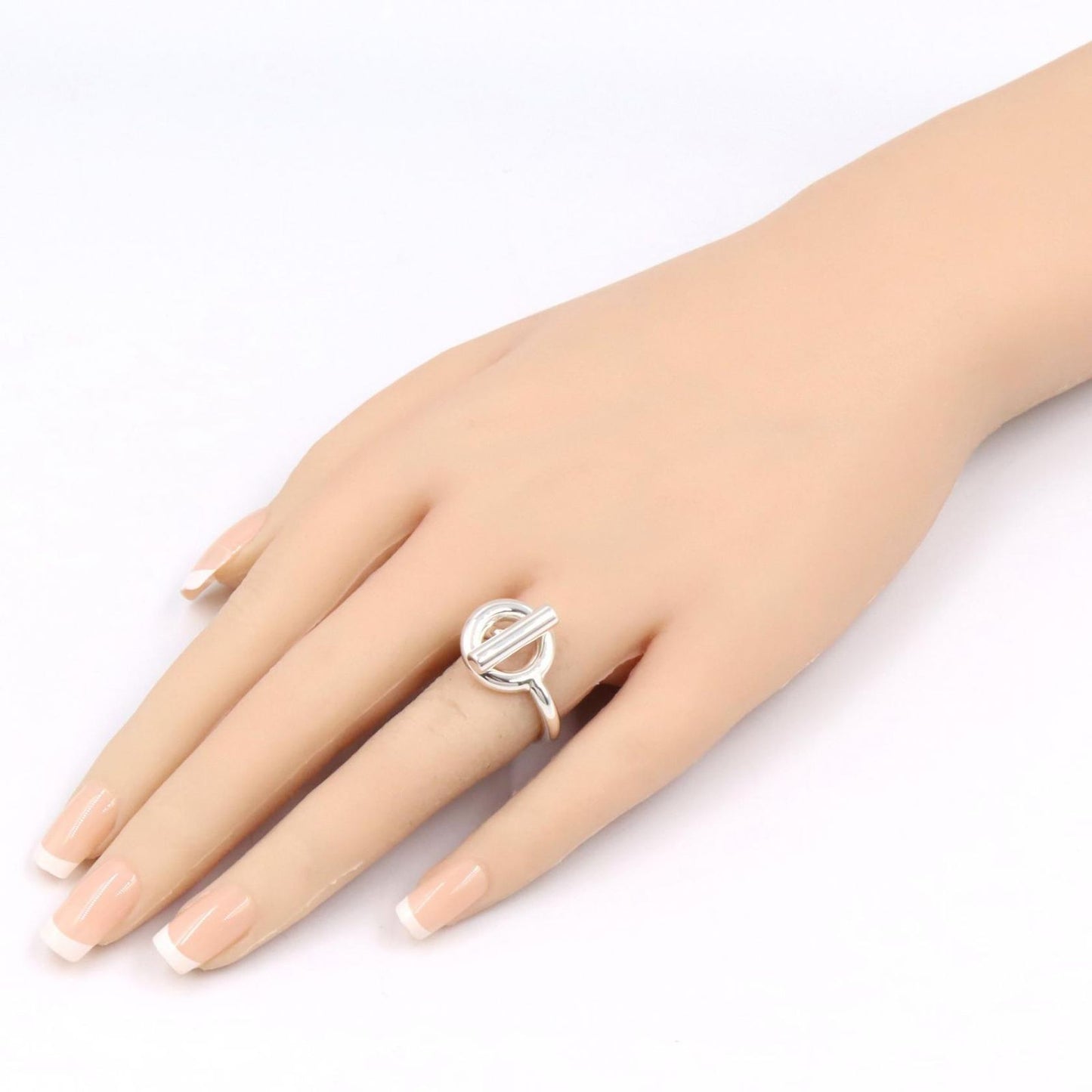 Hermes Ring Echape Mm Ring Silver 925 Echape Mm Ring Ladies Unused