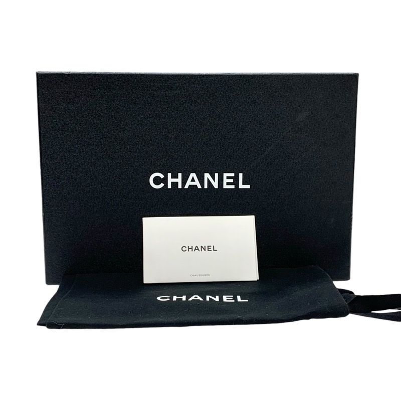 Chanel Sandals Shoes Fur Black White Black Here Mark Mules