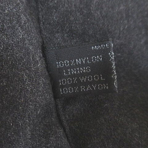 Prada Stencil Collar Coat Long Length Winged Black Made in Italy Buttons Wool