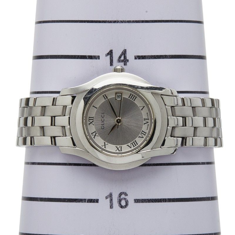Gucci 5500l Silver Stainless Steel Ladies Gucci