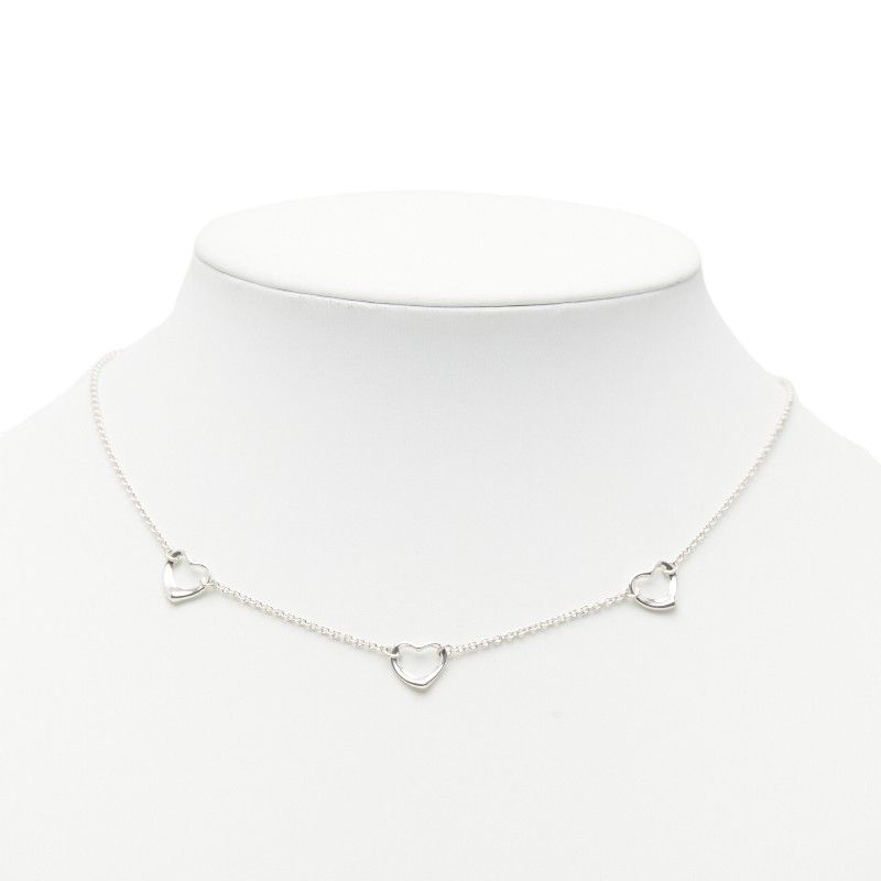 Tiffany & Co Open Heart 3 Motifs Sv925 Silver Ladies Tiffany & Co