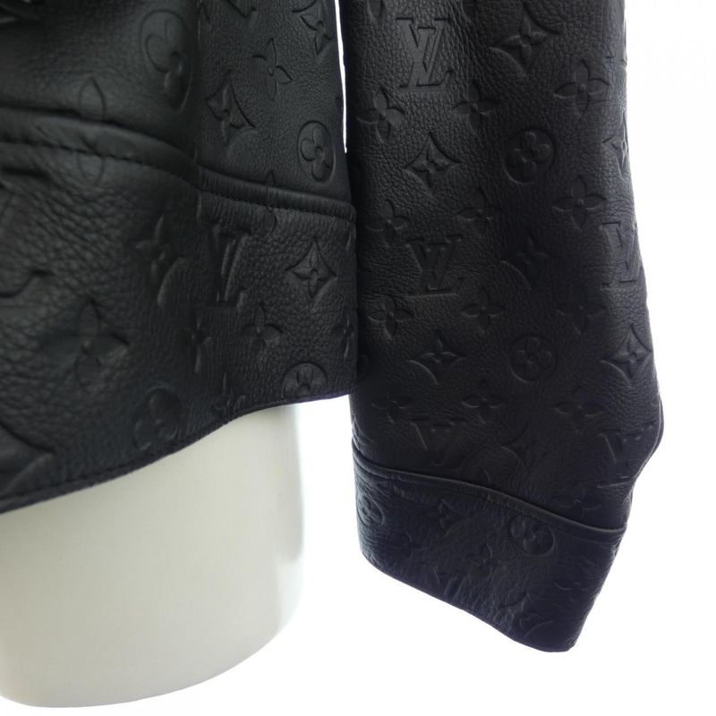 Louis Vuitton Monogram Embossed Utility Jacket Hil46eqxs Leather Jacket