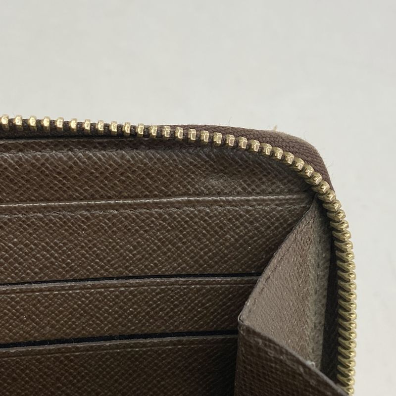 Louis Vuitton Long Wallet Damier Zippy Wallet N60015 Ebène Men Women Unisex