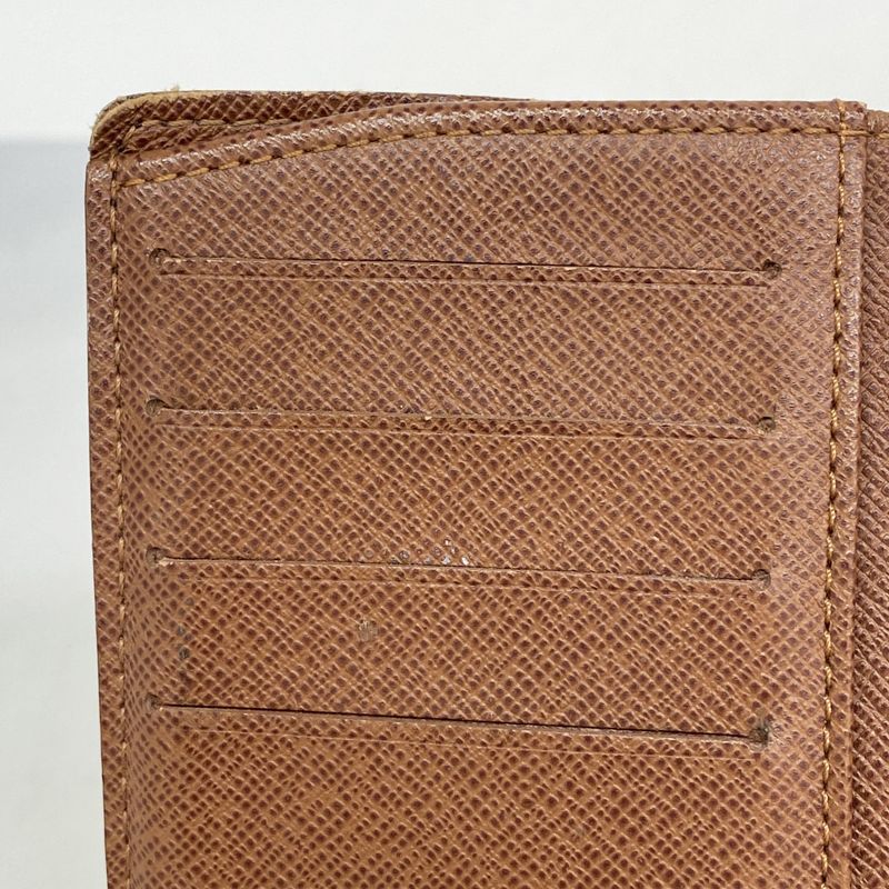 Louis Vuitton Wallet Monogram Porte Monnaie Viennois M61663 Brown Ladies
