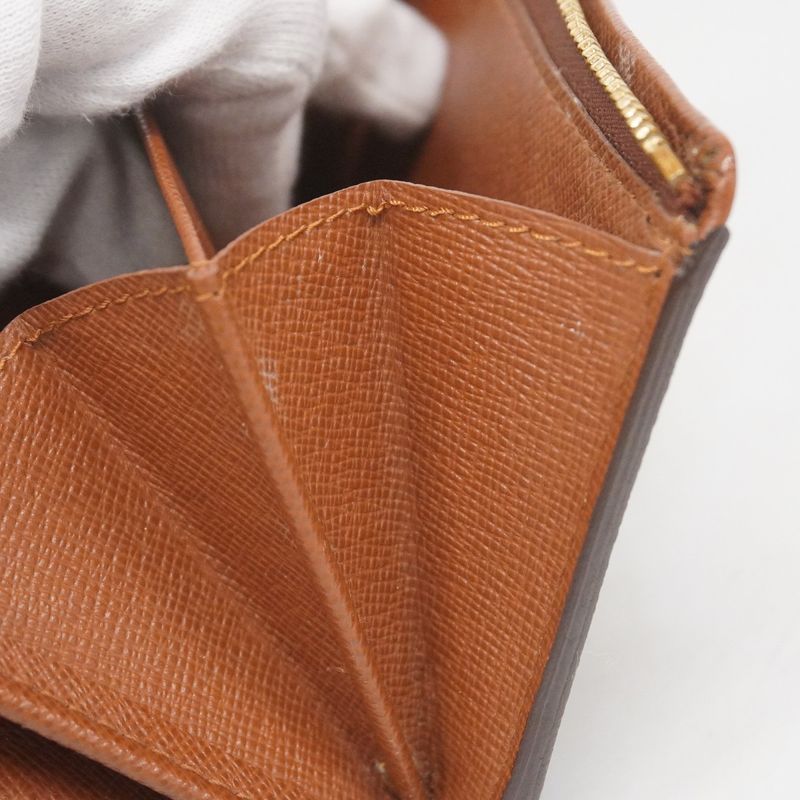 Louis Vuitton Wallet Monogram Porte Monnaie Vie Trésor M61730 Brown Ladies