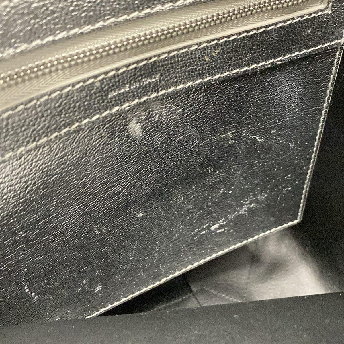 Celine Tote Bag Excellent Condition Vertical Cabas Small Silver Leather