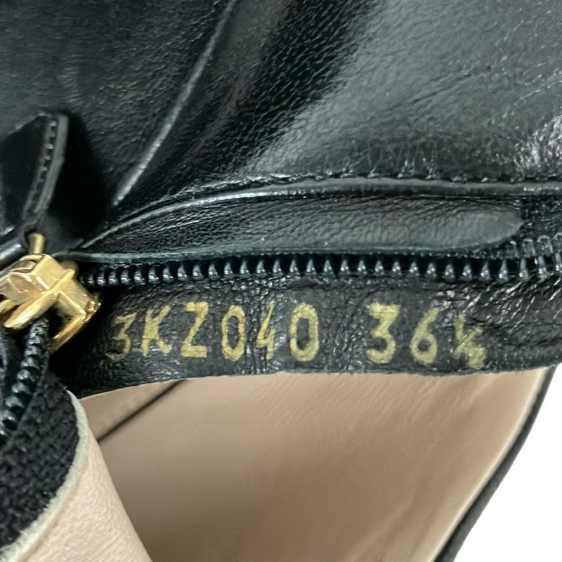 Prada Sport Booties 36 1 2 Women - Black Open Toe Wedge Sole Leather