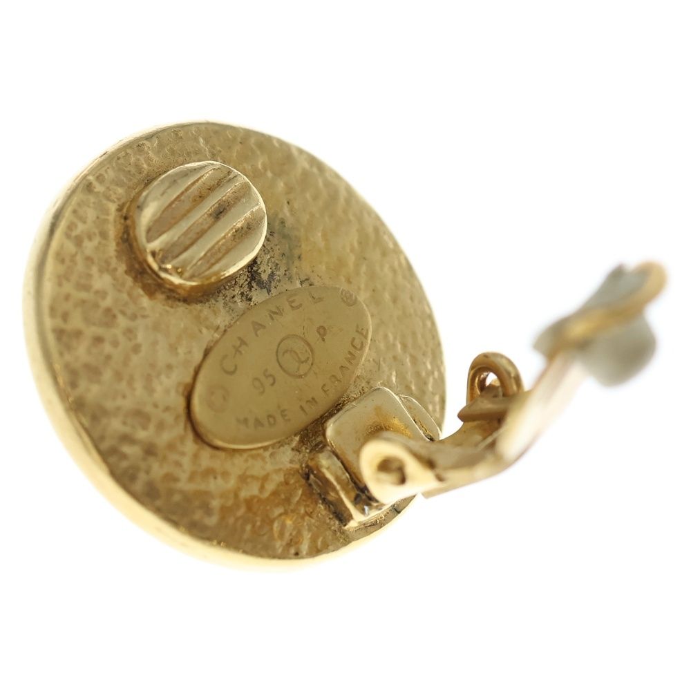 Chanel Cocomark Fake Pearl Earring 95p Gold